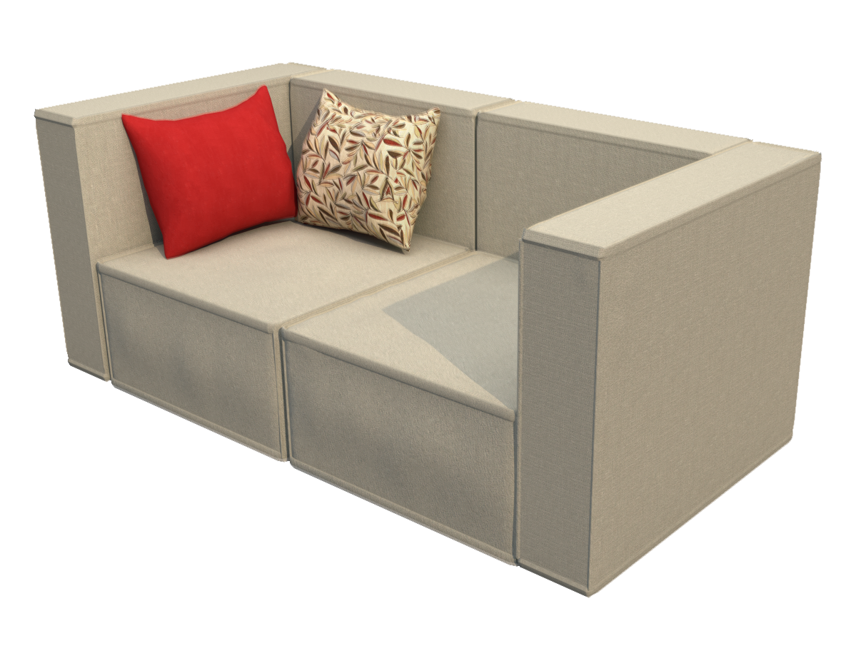 Svire Modular Sofa, 2000 × 1000 × 690 mm