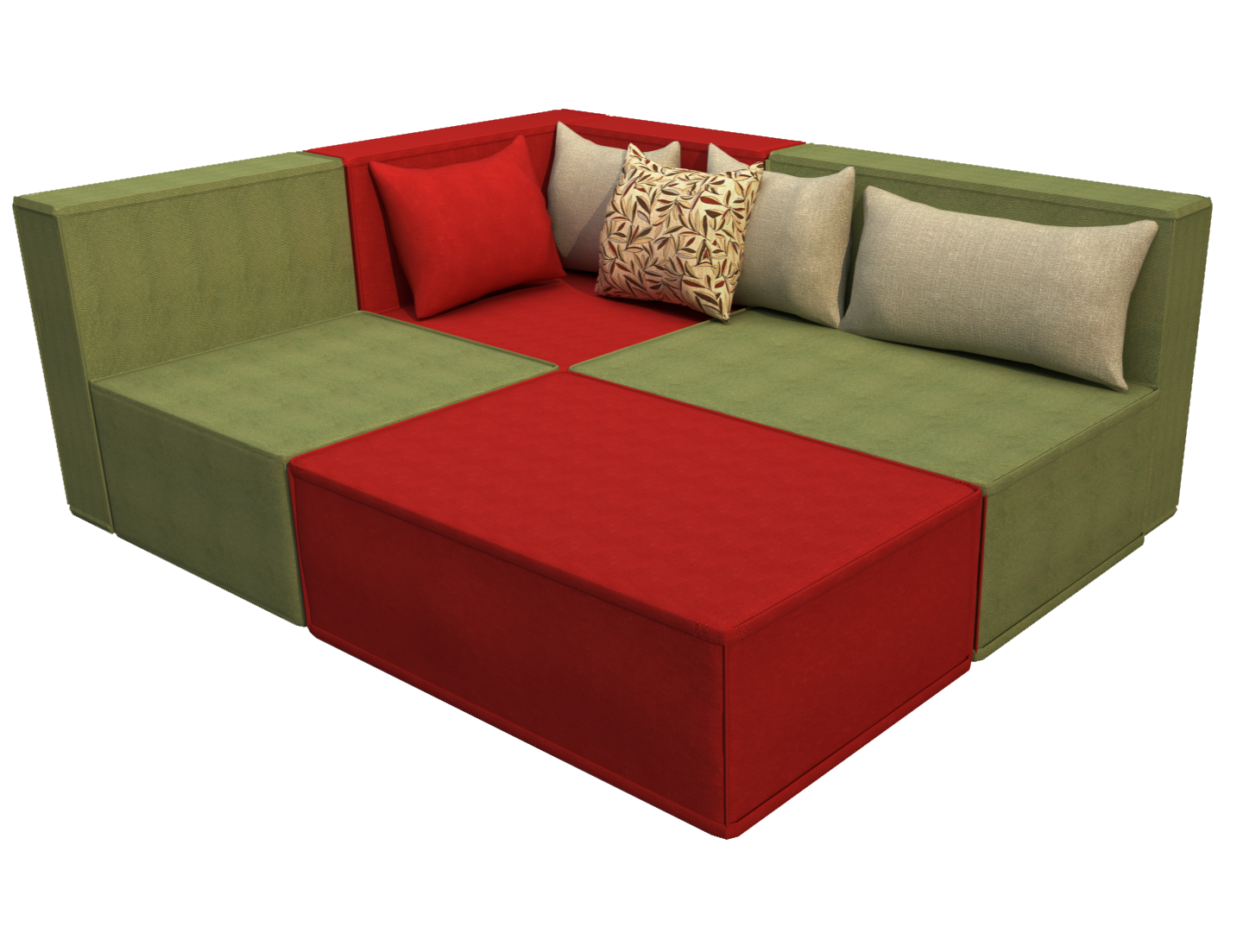 Modular Sofa SVIRE, 2000x1800mm, HR Foam