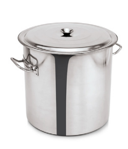Stainless Steel Waste Bin with Lid, 47.5 L