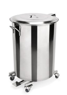 Pedal Waste Bin on Castors, 65 L