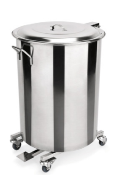 Pedal Waste Bin on Castors, 90 L