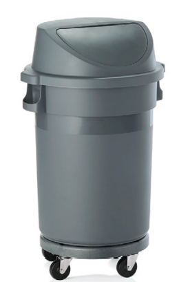 Waste Bin with Transport Trolley, 80 L