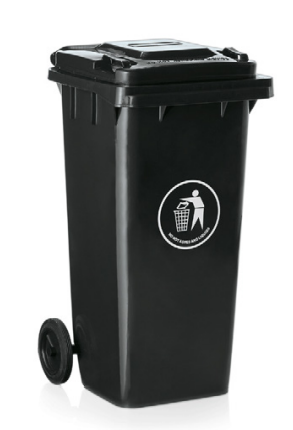 Mobile Waste Bin, 120 L, 2 Castors