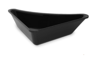Triangle Carousel Dish, Black, 325x158x60mm