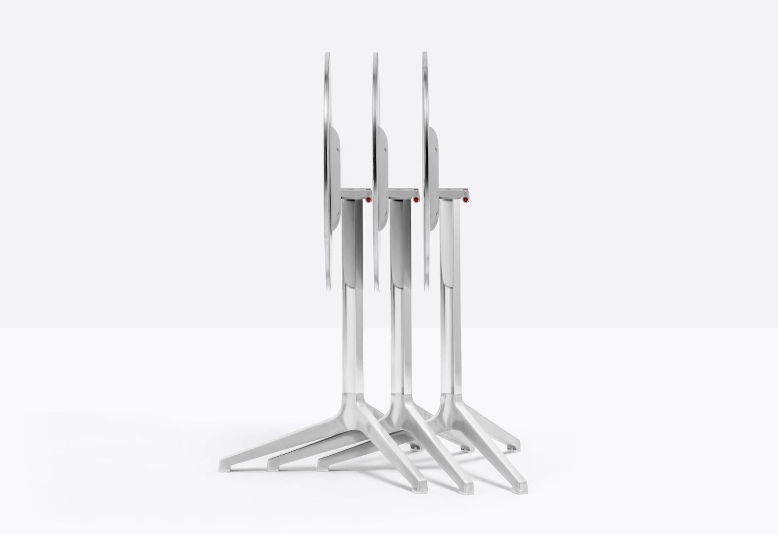 Flip-Top Poseur Table Base, H1090, Aluminium