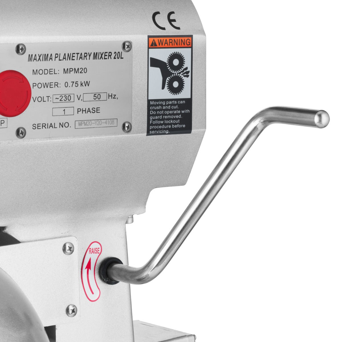Maxima Planetary Mixer, 20 L, Up to 10 kg Dough, 3 Speeds, additional view
