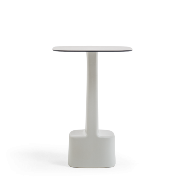 Serif Monobloc Table, 690x690mm, Solid Laminate Top