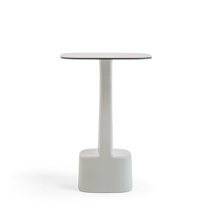 Serif Monobloc Table, 690x690mm, Solid Laminate Top