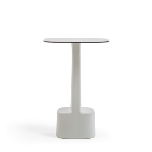 Serif Monobloc Table, 690x690mm, Solid Laminate Top