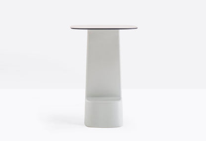 Serif Monobloc Table, 690x690mm, Solid Laminate Top