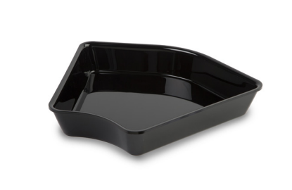 Corner Acrylic Tray for Display Cabinets, 280x280x50mm