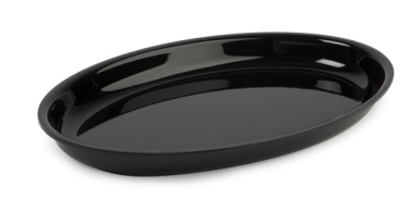 System 28 Oval Tray, 420x270mm, Black
