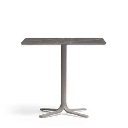 Fluxo 4-Leg Table Base, Aluminium, 500–1080 mm