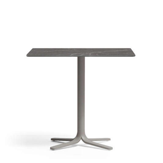 Fluxo 4-Leg Table Base, Aluminium, 500–1080 mm