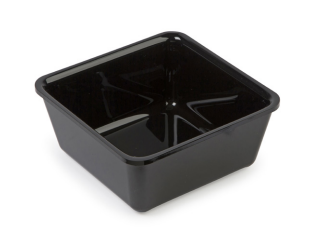 Salad Dish for Cookery Cabinets, 180x180x80mm, Gray