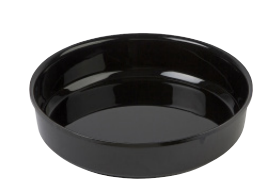 Acrylic Salad Dish, Black, Ø300x65mm