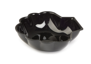 Salad Dish for Display Cabinets, 270x250x70mm, Black