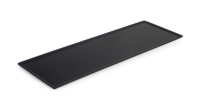 Acrylic Flat Tray, Dark Smoke, 600x200x5mm