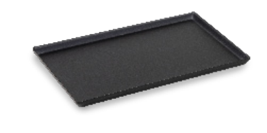 Edged Acrylic Tray, 300x200mm, Dark Smoke
