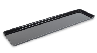 Black Drip Tray for Meat Cabinets, 760x200x50mm