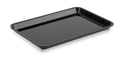 PlexiLine Acrylic Tray, 295×195×20 mm, Black