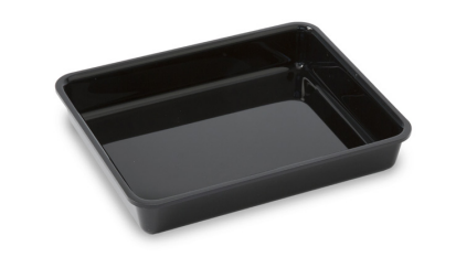 Acrylic Counter Tray, Black, 240x190x40mm, 1L