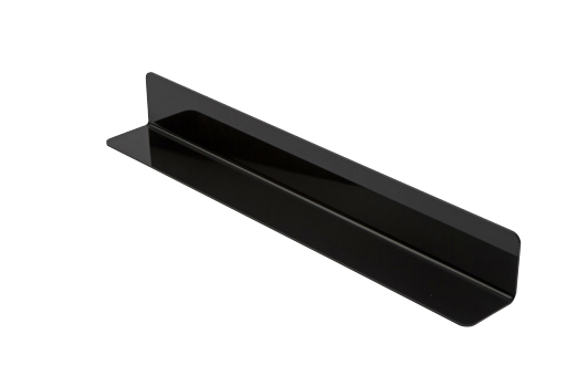 L-Profile Tray Divider, 65x65x390mm, Black
