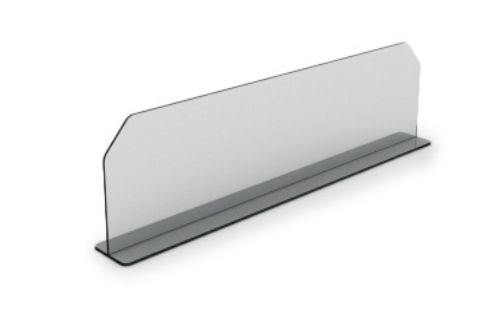 Transparent T-Divider for Counter Trays, 600 mm
