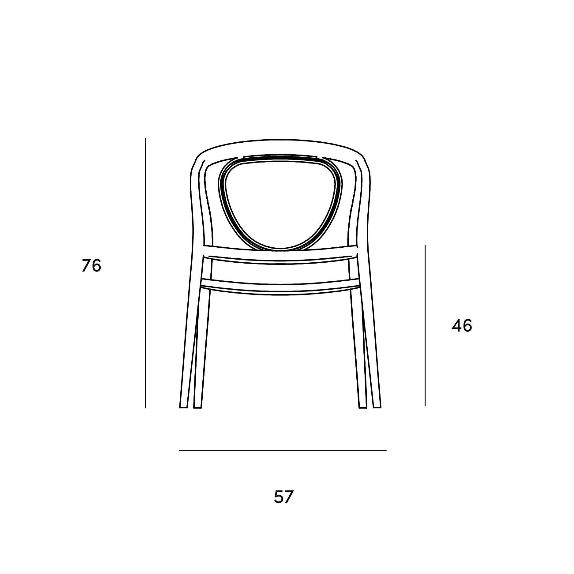 Nodo Bentwood Chair, Solid Beech, 3.5 kg