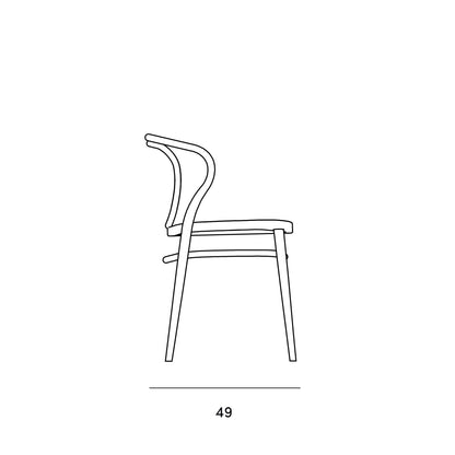 Nodo Bentwood Chair, Solid Beech, 3.5 kg