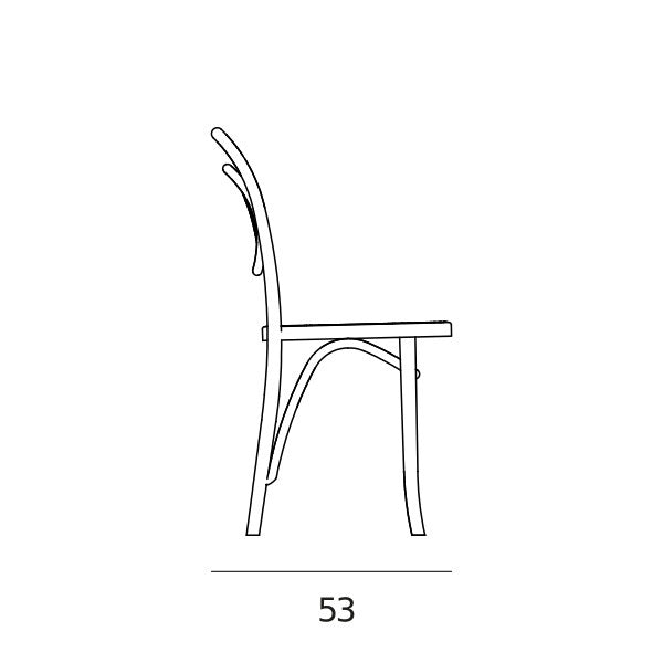 Classic Armchair, Solid Beech, H790 × W540 × D490 mm