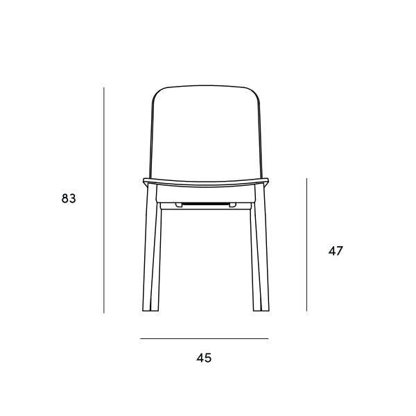 Prop Dining Chair, Solid Wood, 465 mm Seat