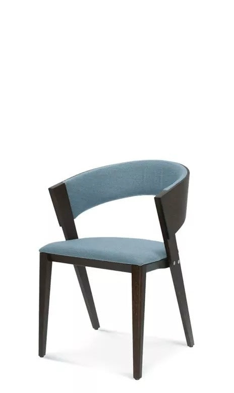 Cosy Upholstered Armchair, Solid Wood, 490 mm Seat