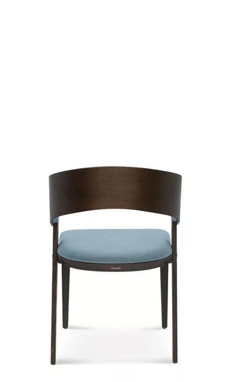 Cosy Upholstered Armchair, Solid Wood, 490 mm Seat