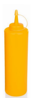 Squeeze Bottle, Orange, 700 ml, Pack of 6