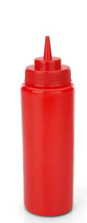 Red Squeeze Bottle, 950 ml, Set of 6