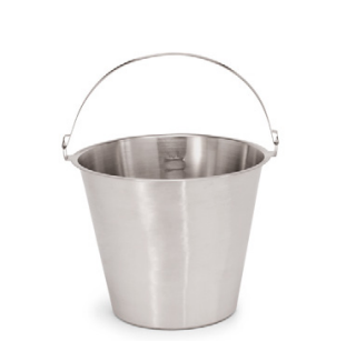 Stainless Steel Bucket, 14 L, ø300 mm