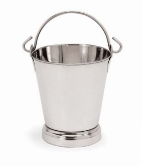 Stainless Steel Bucket with Floor Hoop, 10 L