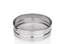 Flour Sieve, Ø400mm, 1mm Mesh, Stainless Steel