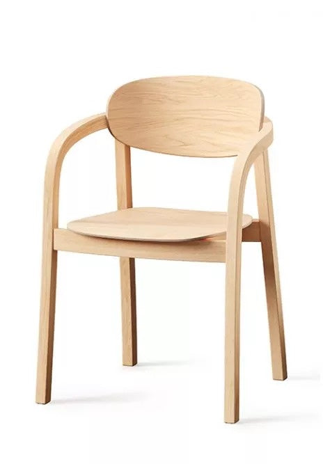Linia Armchair, Beech Wood, Stackable