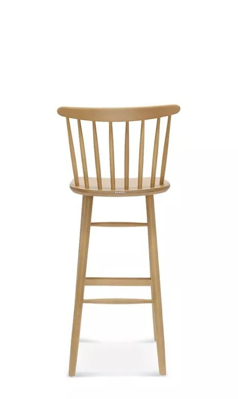 Wand Bar Stool, Solid Beech, Upholstered Seat