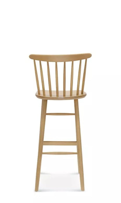 Wand Bar Stool, Solid Beech, Upholstered Seat