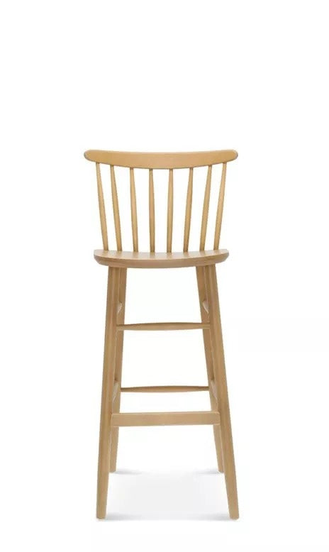 Wand Bar Stool, Solid Beech, Upholstered Seat