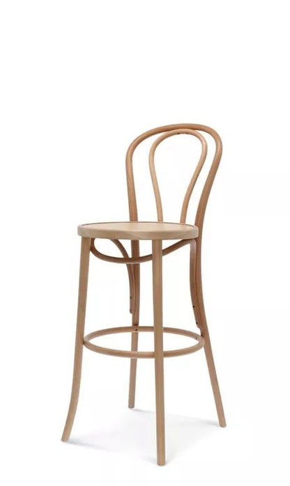 Bentwood Bar Stool, 750 mm Seat, Beech Wood