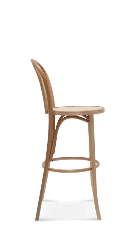 Fameg Bentwood Bar Stool BST-18, 750 mm Seat, Beech Wood