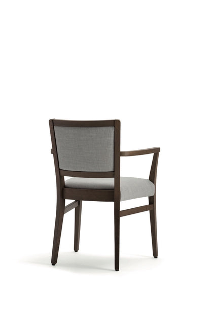 Moma Upholstered Armchair, Beech, Fabric Seat