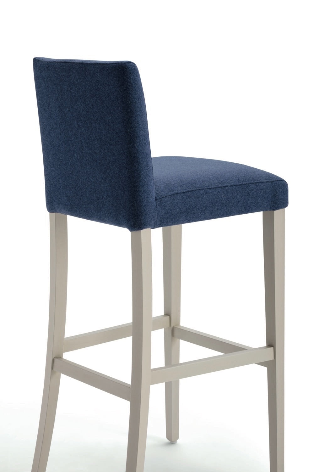 Lady Upholstered Bar Stool With Back, Beech