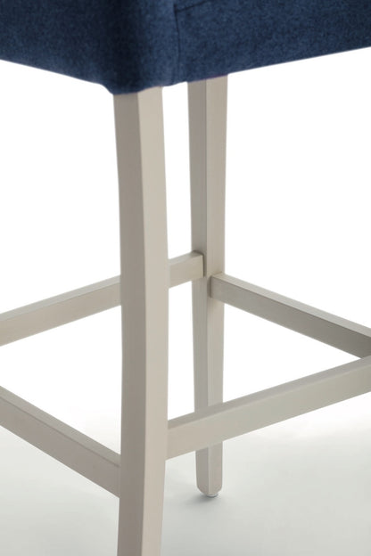 Lady Upholstered Bar Stool With Back, Beech