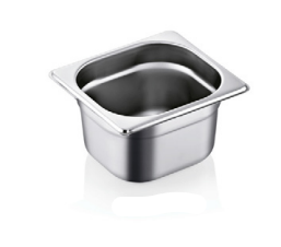 Stainless Steel Gastronorm Tray, GN 1/6, 150 mm