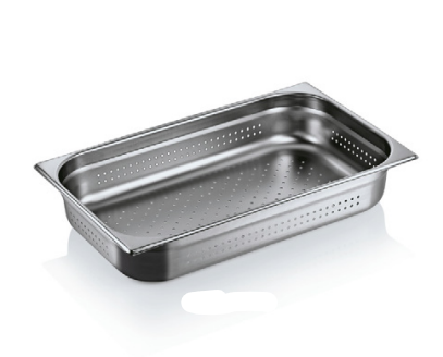 Stainless Steel Gastronorm Tray, GN 1/1, 65 mm